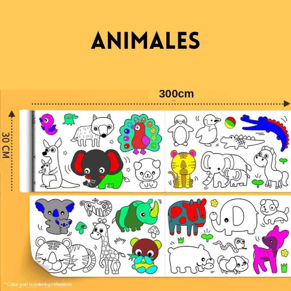 Rollo de dibujo para niños - ¡Pintura creativa y Divertida!