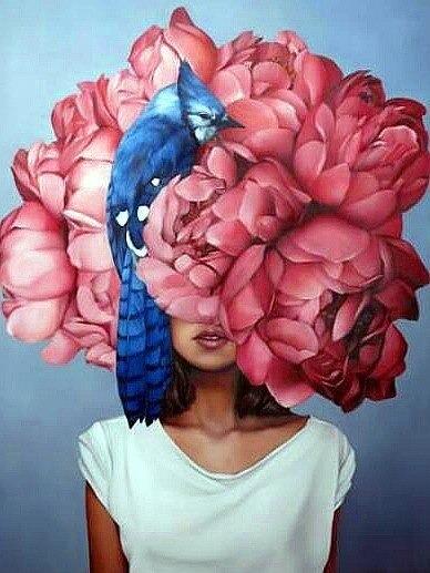 Flower Woman - Diamond Painting