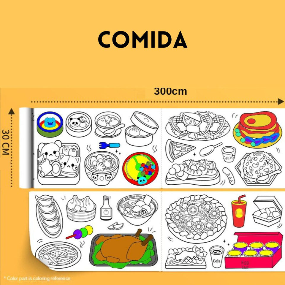 Rollo de dibujo para niños - ¡Pintura creativa y Divertida!