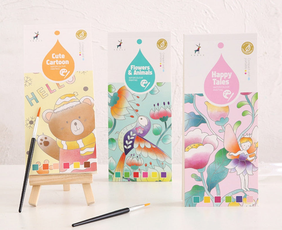 ArtSplash™ - Tu libro de acuarelas portátil para pequeños artistas 🎨